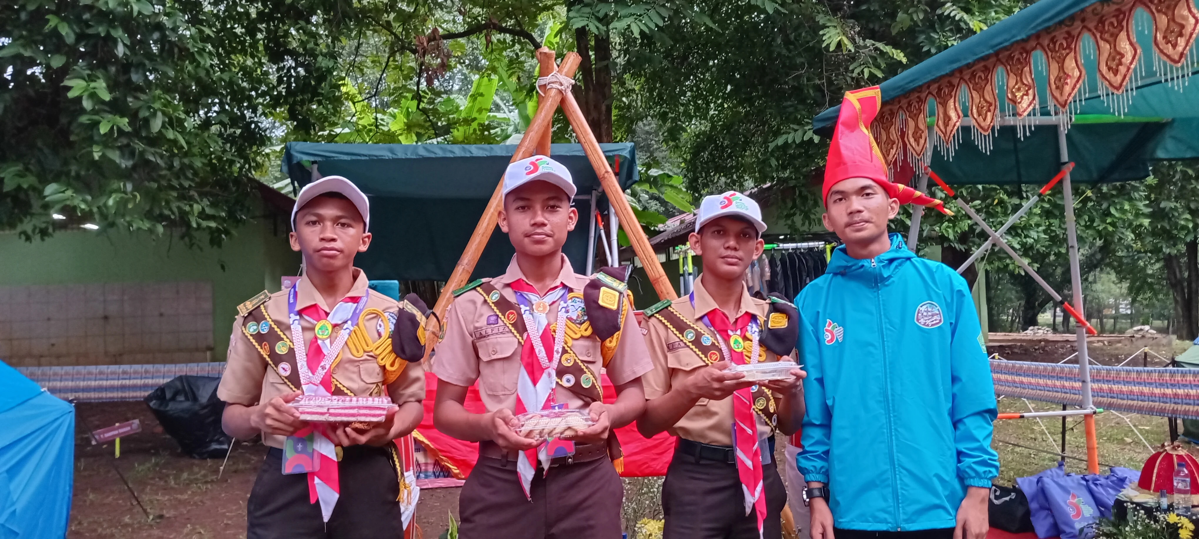 Kunjungan ke kontingen Padang pada KPMN 2024, Cibubur