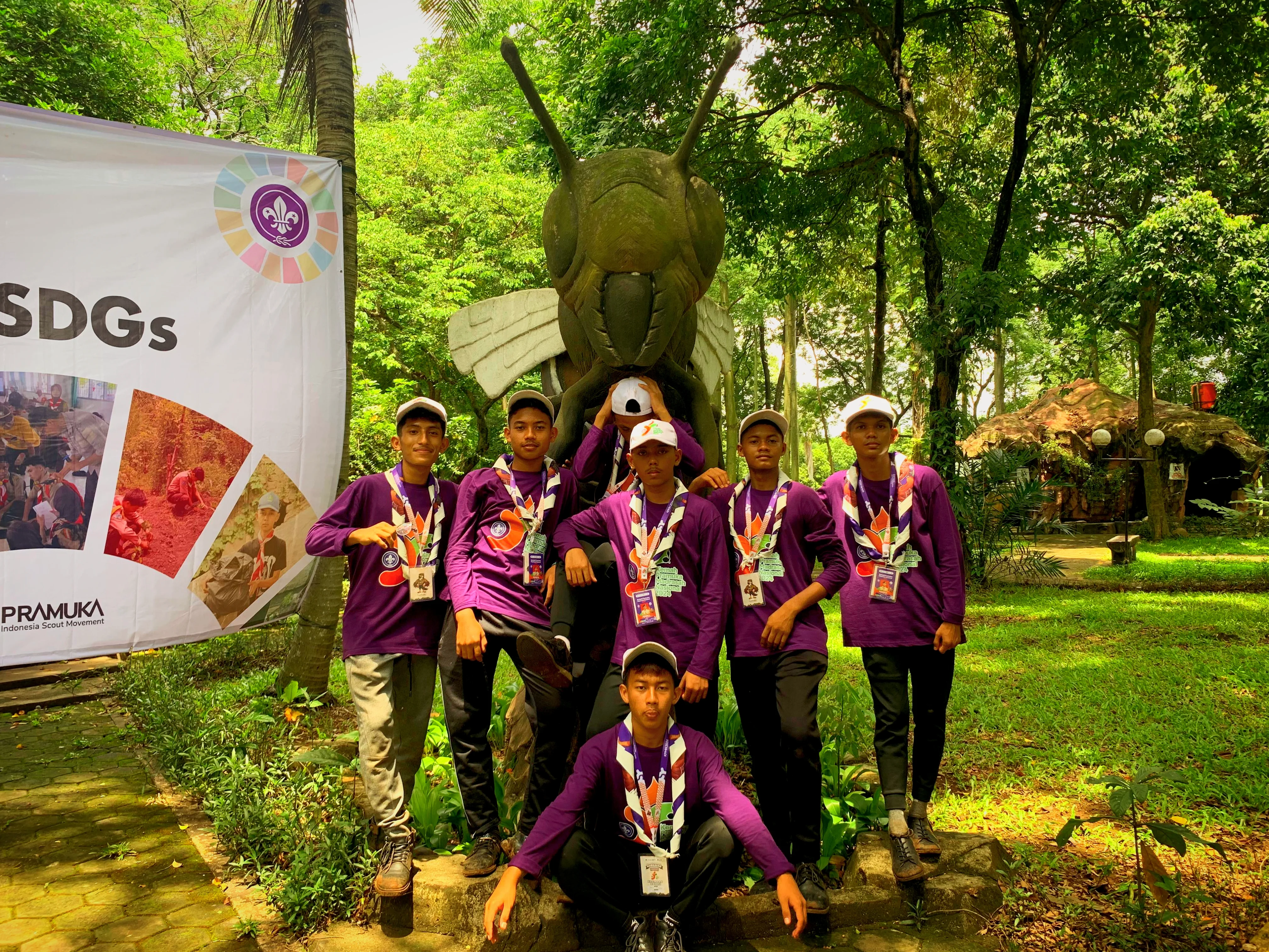 Kontingen Aceh di Taman Lebah Cibubur, KPMN 2024