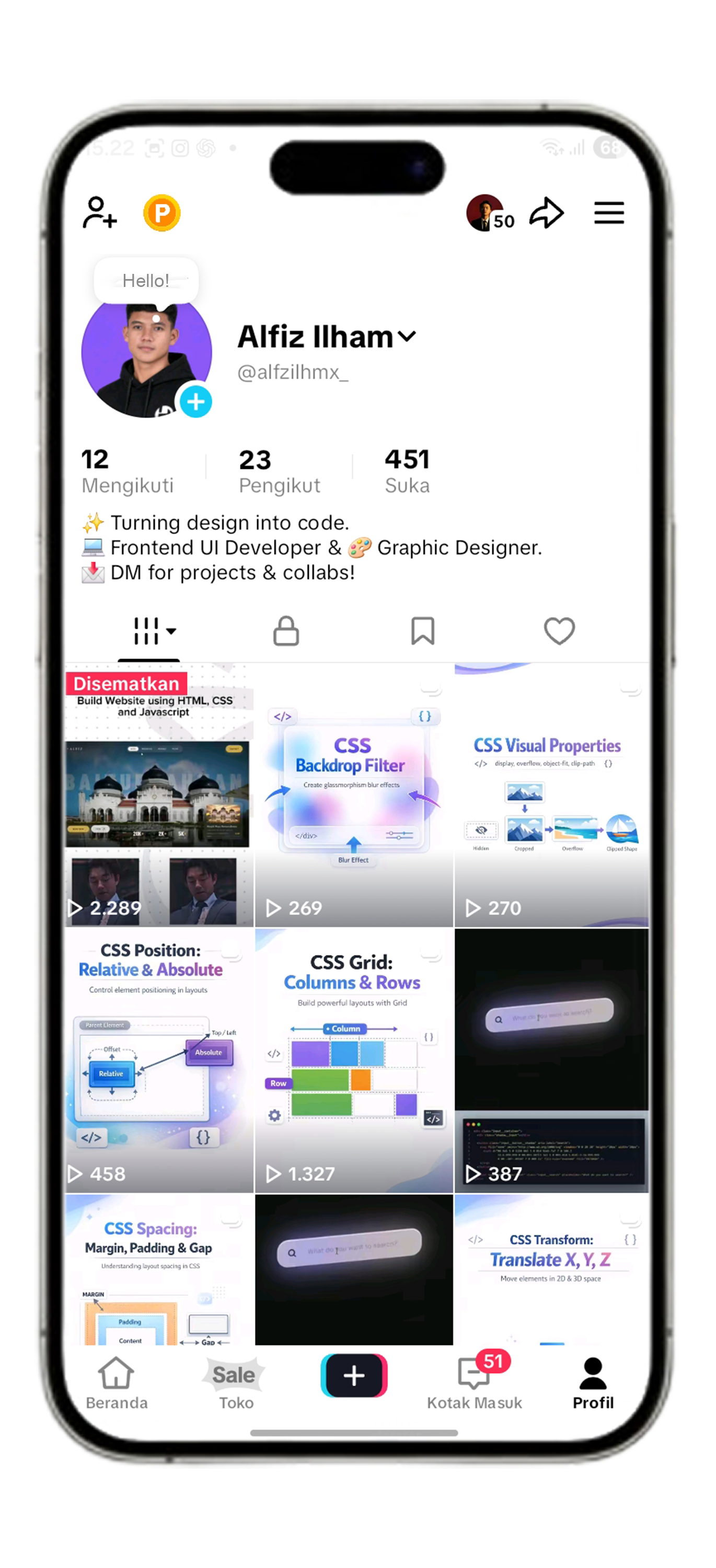 App mockup
